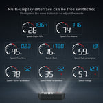 M10 Display Head Up montato su veicolo HUD OBD2 universale da 3,5 pollici, M10(Blue), M10(Yellow)