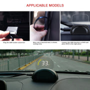 C700 Display Head Up montato su veicolo HUD universale per auto OBD2 da 2,6 pollici, C700