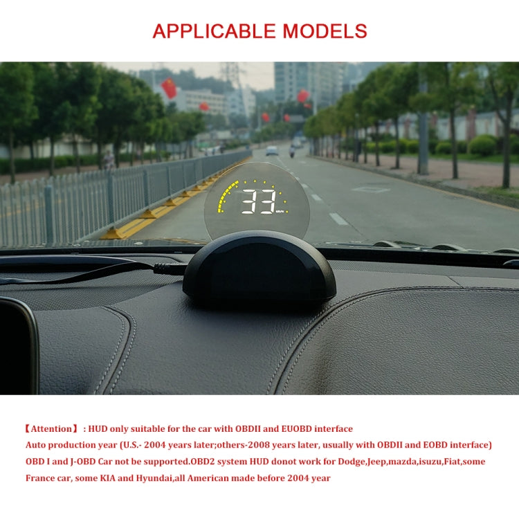 C700 Display Head Up montato su veicolo HUD universale per auto OBD2 da 2,6 pollici, C700