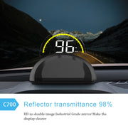 C700 Display Head Up montato su veicolo HUD universale per auto OBD2 da 2,6 pollici, C700