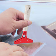 Strumento per la pulizia del raschietto per pellicole per vetri per auto con lama in metallo puro strumento per la tinta dell'installazione della pellicola per visiera parasole per vetri con coperchio, Pure Metal Blade Film Scraper