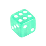 Tappo dello stelo della valvola del pneumatico universale a forma di dado placcato in plastica da 4 pezzi, Dice Shape 6, Dice Shape  6
