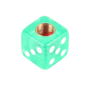 Tappo dello stelo della valvola del pneumatico universale a forma di dado placcato in plastica da 4 pezzi, Dice Shape 6, Dice Shape  6