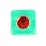 Tappo dello stelo della valvola del pneumatico universale a forma di dado placcato in plastica da 4 pezzi, Dice Shape 6, Dice Shape  6