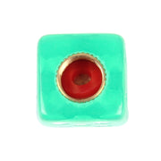 Tappo dello stelo della valvola del pneumatico universale a forma di dado placcato in plastica da 4 pezzi, Dice Shape 6, Dice Shape  6