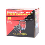 Luce di avvertimento stroboscopica flash per installazione di catastrofe magnetica potente allo xeno, potente, CC 12 V, lunghezza cavo: 60 cm, Yellow Light