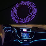 Striscia LED flessibile a luce fredda 2M per la decorazione dell'auto, 2M