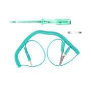 CNJB-85486 Set di penne per tester di circuito e rilevatore di tensione elettrica con clip a coccodrillo e lampada sostituibile 6-24 V, lunghezza cavo: 80 cm, Circuit Tester