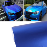 1.52m × 0.5m Blu ghiaccio metallizzato opaco Ghiaccio ghiacciato Car Decal Wrap Auto Wrapping Adesivo per veicoli Moto Copriletto Tinta Vinile Bolla d'aria libera, 1.5m * 0.5m