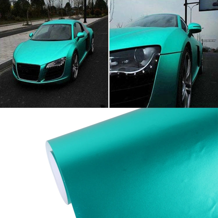 1.52m × 0.5m Blu ghiaccio metallizzato opaco Ghiaccio ghiacciato Car Decal Wrap Auto Wrapping Adesivo per veicoli Moto Copriletto Tinta Vinile Bolla d'aria libera, 1.5m * 0.5m
