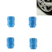 Tappo dello stelo della valvola del pneumatico universale a forma esagonale placcato in metallo SA da 4 pezzi, Hexagon Shape