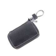 Borsa porta chiavi con cerniera universale in pelle con texture in polvere flash (non include la chiave), Flash Powder Texture Black