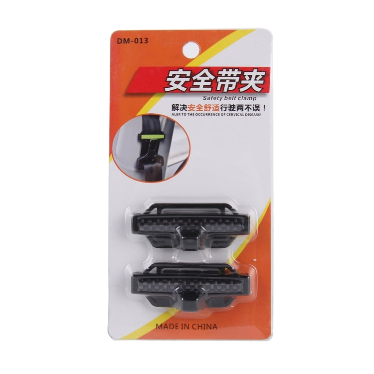 DM-013 2PCS Universale Fit Car Cintura di Sicurezza Clip di Regolazione Cintura Morsetto Della Cinghia Spalla Collo Comfort Regolazione di Sicurezza Del Bambino Fermacorda e ganci Fibbia