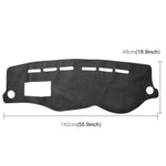 Tappetino scuro per cruscotto dell'auto, pannello luminoso per auto, pannello strumenti, protezione solare per accenti moderni (si prega di notare il modello e l'anno), For Modern Accent