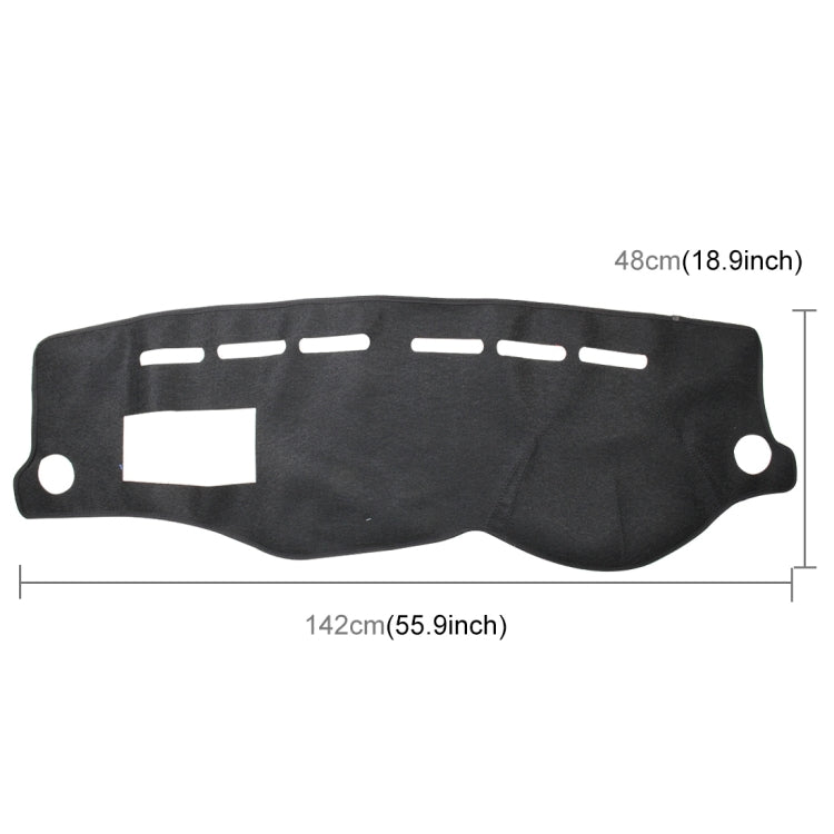 Tappetino scuro per cruscotto dell'auto, pannello luminoso per auto, pannello strumenti, protezione solare per accenti moderni (si prega di notare il modello e l'anno), For Modern Accent