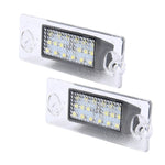 Luce targa da 2 pezzi con 18 lampade SMD-3528 per Audi, 2W 120LM, DC12V (luce bianca), For Audi  with 18 SMD-3528 Lamps