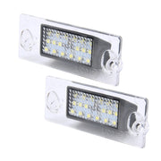 Luce targa da 2 pezzi con 18 lampade SMD-3528 per Audi, 2W 120LM, DC12V (luce bianca), For Audi  with 18 SMD-3528 Lamps