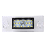 Luce targa da 2 pezzi con 18 lampade SMD-3528 per Audi, 2W 120LM, DC12V (luce bianca), For Audi  with 18 SMD-3528 Lamps