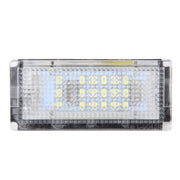 Luce targa 2 pezzi con 18 lampade SMD-3528 per BMW E46 4D 1998-2003, 2W 120LM, 6000K, DC12V (luce bianca), For BMW E46 4D