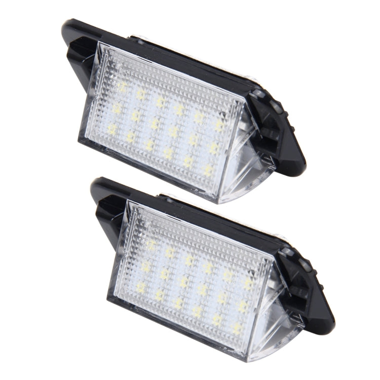 Luce targa 2 pezzi con 18 lampade SMD-3528 per BMW E36 (1992-1998), 2W 120LM, 6000K, DC12V (luce bianca), For BMW E36