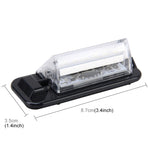 Luce targa 2 pezzi con 18 lampade SMD-3528 per BMW E36 (1992-1998), 2W 120LM, 6000K, DC12V (luce bianca), For BMW E36