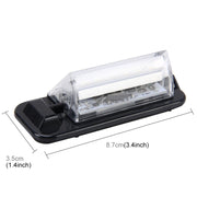 Luce targa 2 pezzi con 18 lampade SMD-3528 per BMW E36 (1992-1998), 2W 120LM, 6000K, DC12V (luce bianca), For BMW E36