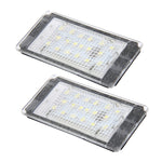 Luce targa 2 pezzi con 18 lampade SMD-3528 per BMW E46 2D M3 1998-2003,2W 120LM,6000K, DC12V (luce bianca), For BMW E46