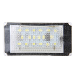 Luce targa 2 pezzi con 18 lampade SMD-3528 per BMW E46 2D M3 1998-2003,2W 120LM,6000K, DC12V (luce bianca), For BMW E46