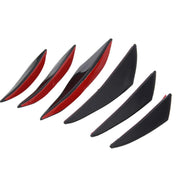 6 pezzi di protezione universale per paraurti anteriore per auto in fibra di carbonio, spoiler per labbra, protezione per divisori per labbra, Bar Strip Guard Sticker