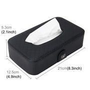 Custodia universale per fazzoletti per il viso per auto, scatola per fazzoletti, moda e semplice borsa per tovaglioli di carta con tovagliolo, With Napkin (Black), With Napkin (Khaki), With Napkin (Brown)