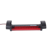 Terza luce freno per auto a luce rossa a 14 LED, lunghezza cavo DC 12V: 80 cm, 14 LEDs