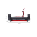 Terza luce freno per auto a luce rossa a 14 LED, lunghezza cavo DC 12V: 80 cm, 14 LEDs