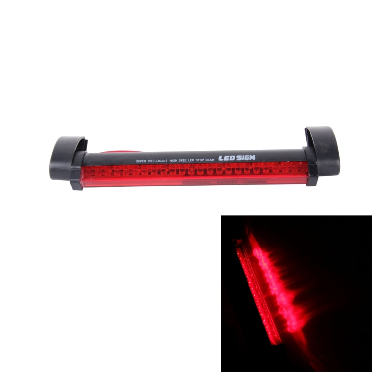 Terza luce freno per auto a luce rossa a 24 LED, lunghezza cavo DC 12V: 80 cm, 24 LEDs