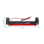 Terza luce freno per auto a luce rossa a 24 LED, lunghezza cavo DC 12V: 80 cm, 24 LEDs