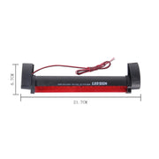 Terza luce freno per auto a luce rossa a 24 LED, lunghezza cavo DC 12V: 80 cm, 24 LEDs