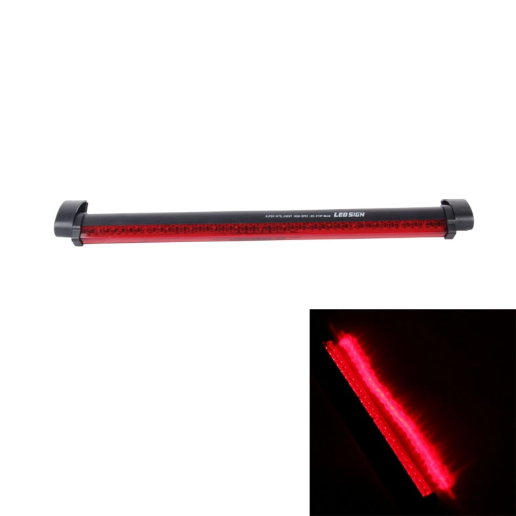 Terza luce freno per auto a luce rossa a 48 LED, lunghezza cavo DC 12V: 80 cm, 48 LEDs