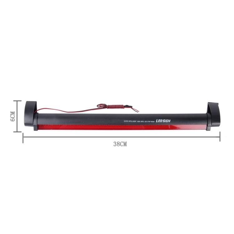 Terza luce freno per auto a luce rossa a 48 LED, lunghezza cavo DC 12V: 80 cm, 48 LEDs