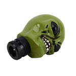 Pomello del cambio per auto universale a forma di alieno, pomello del cambio manuale automatico in alluminio, Skull Head Shape 11