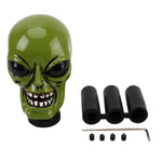 Pomello del cambio per auto universale a forma di alieno, pomello del cambio manuale automatico in alluminio, Skull Head Shape 11