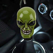 Pomello del cambio per auto universale a forma di alieno, pomello del cambio manuale automatico in alluminio, Skull Head Shape 11