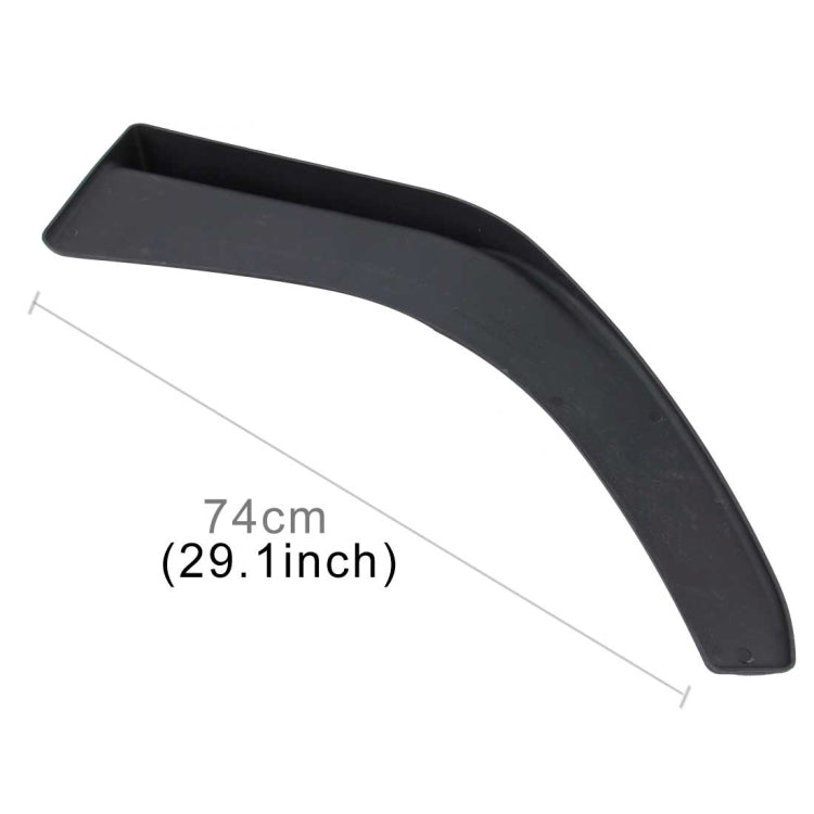 2 pezzi universali per paraurti anteriore per auto, spoiler, splitter per labbra, SUV, ABS, pala anteriore, lunghezza: 74 cm., Length: 74cm