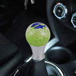Pomello del cambio per auto universale a forma di sfera di cristallo, pomello del cambio manuale automatico in alluminio, Crystal Ball Shaped Shifter Cover