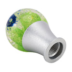 Pomello del cambio per auto universale a forma di sfera di cristallo, pomello del cambio manuale automatico in alluminio, Crystal Ball Shaped Shifter Cover
