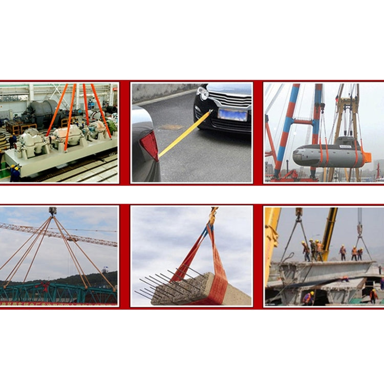 ZONGYUAN ZY-0223 Auto 5m×5cm 8 Ton Traino 2 Ton Cinghie di Fune di Sollevamento Cavo ad Alta Resistenza Recupero Pesante Accessori di Fissaggio per Auto Camion (Senza Gancio), 5m×5cm no hook