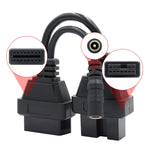 Cavo diagnostico OBDII da 12 pin a 16 pin per Mitsubishi, For Mitsubishi