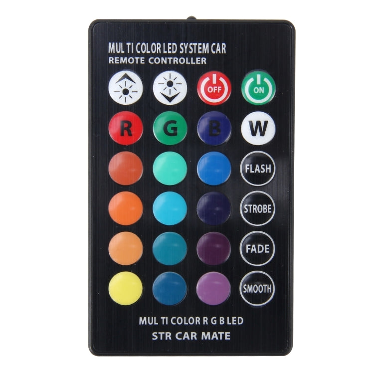 2 pz Lampadine LED T10 2W RGB telecomandate 12V auto