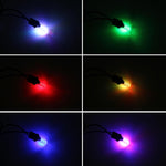 2 pz Lampadine LED T10 2W RGB telecomandate 12V auto