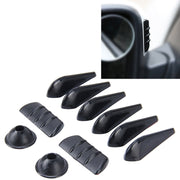 Kit di regolazione del flusso d'aria in gomma per cancellazione del rumore esterno da 10 pezzi, Noise-cancelling Airflow-adjusting Kit