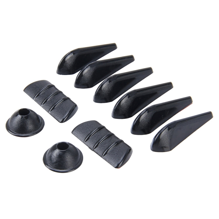 Kit di regolazione del flusso d'aria in gomma per cancellazione del rumore esterno da 10 pezzi, Noise-cancelling Airflow-adjusting Kit