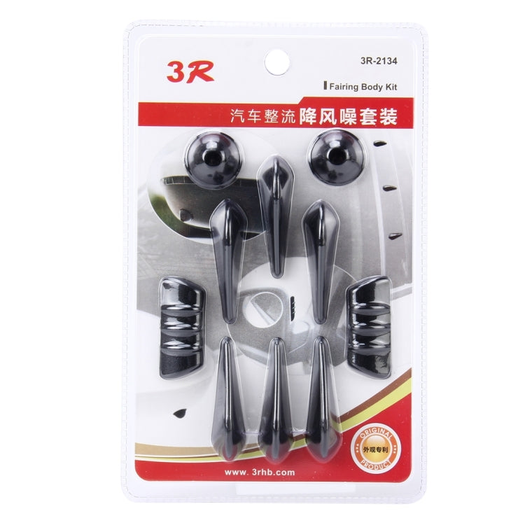 Kit di regolazione del flusso d'aria in gomma per cancellazione del rumore esterno da 10 pezzi, Noise-cancelling Airflow-adjusting Kit